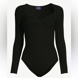 ‼️SALE‼️ Scoop Ribbed Long Sleeve Bodysuit